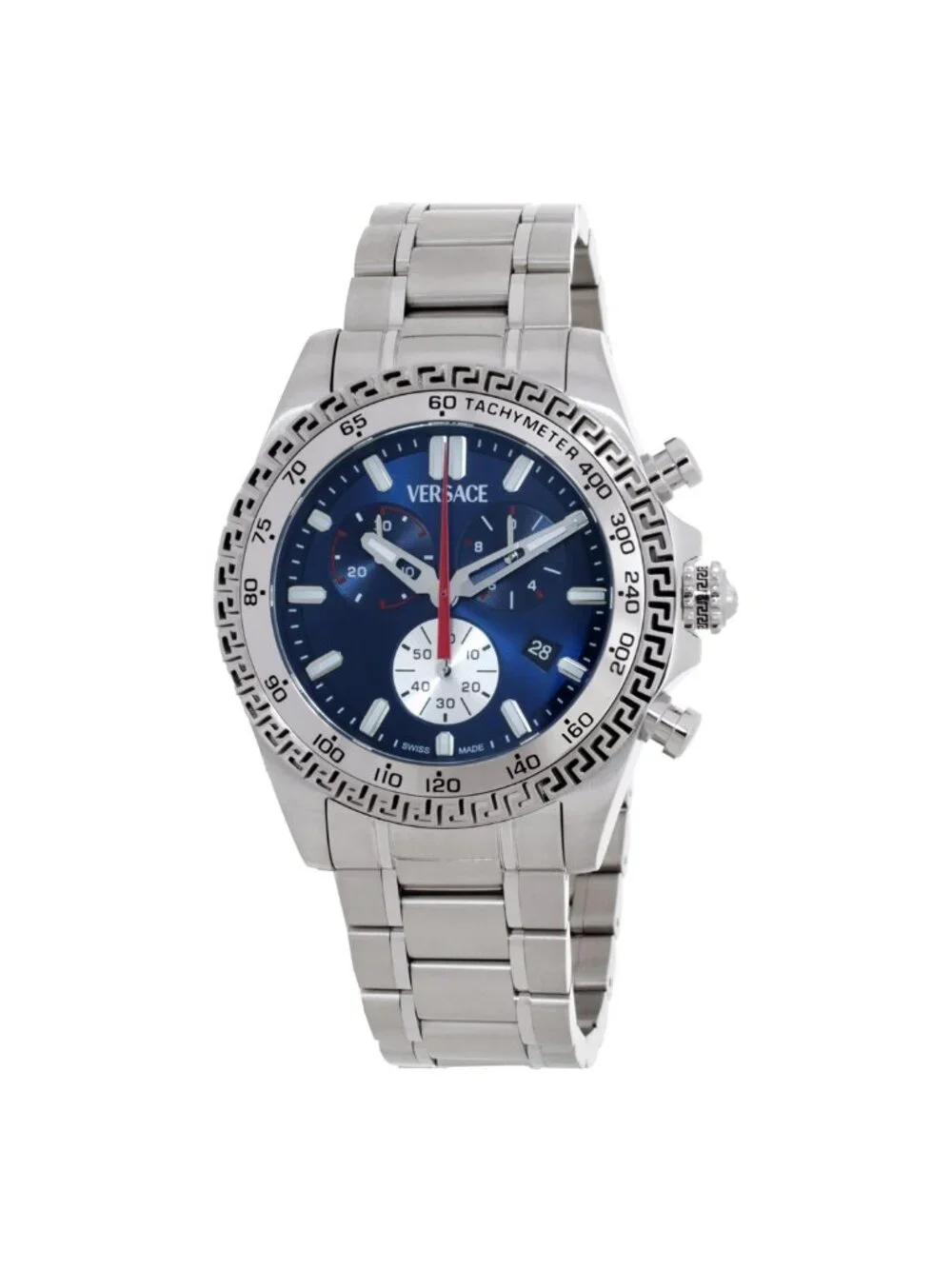 NWT Versace Chrono X Quartz Blue Dial Men's Watch